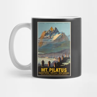 Mt.Pilatus,Switzerland,Ski Poster Mug